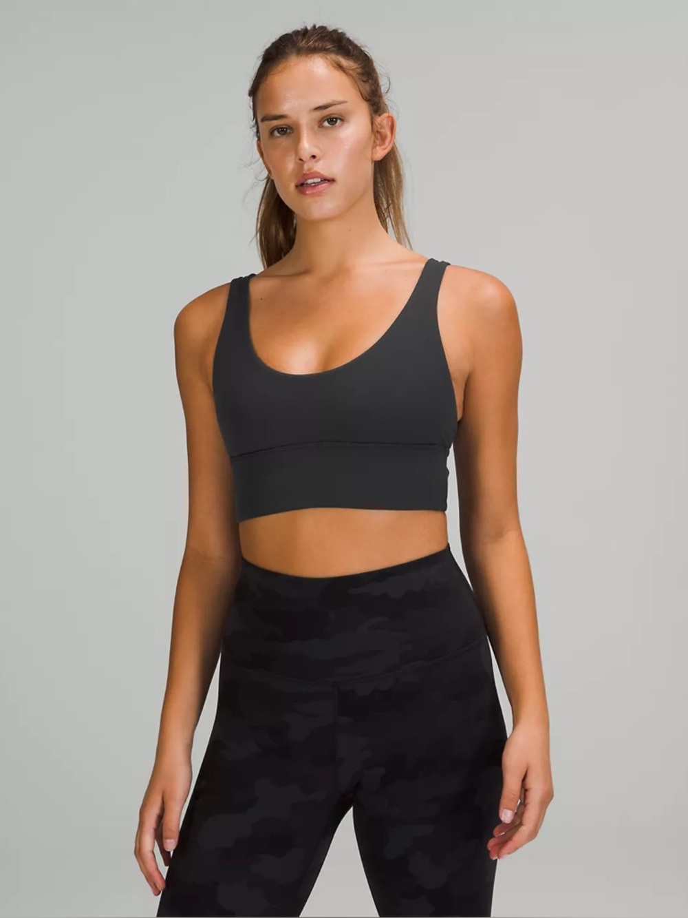 lululemon athletica Black Scoop Neck Bralette